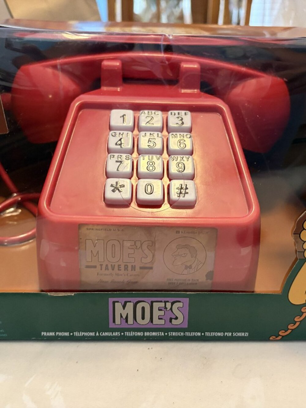 MOE’S PRANK PHONE The Simpsons Jakks Pacific (10+ Bart Audio Prank Calls) READ!